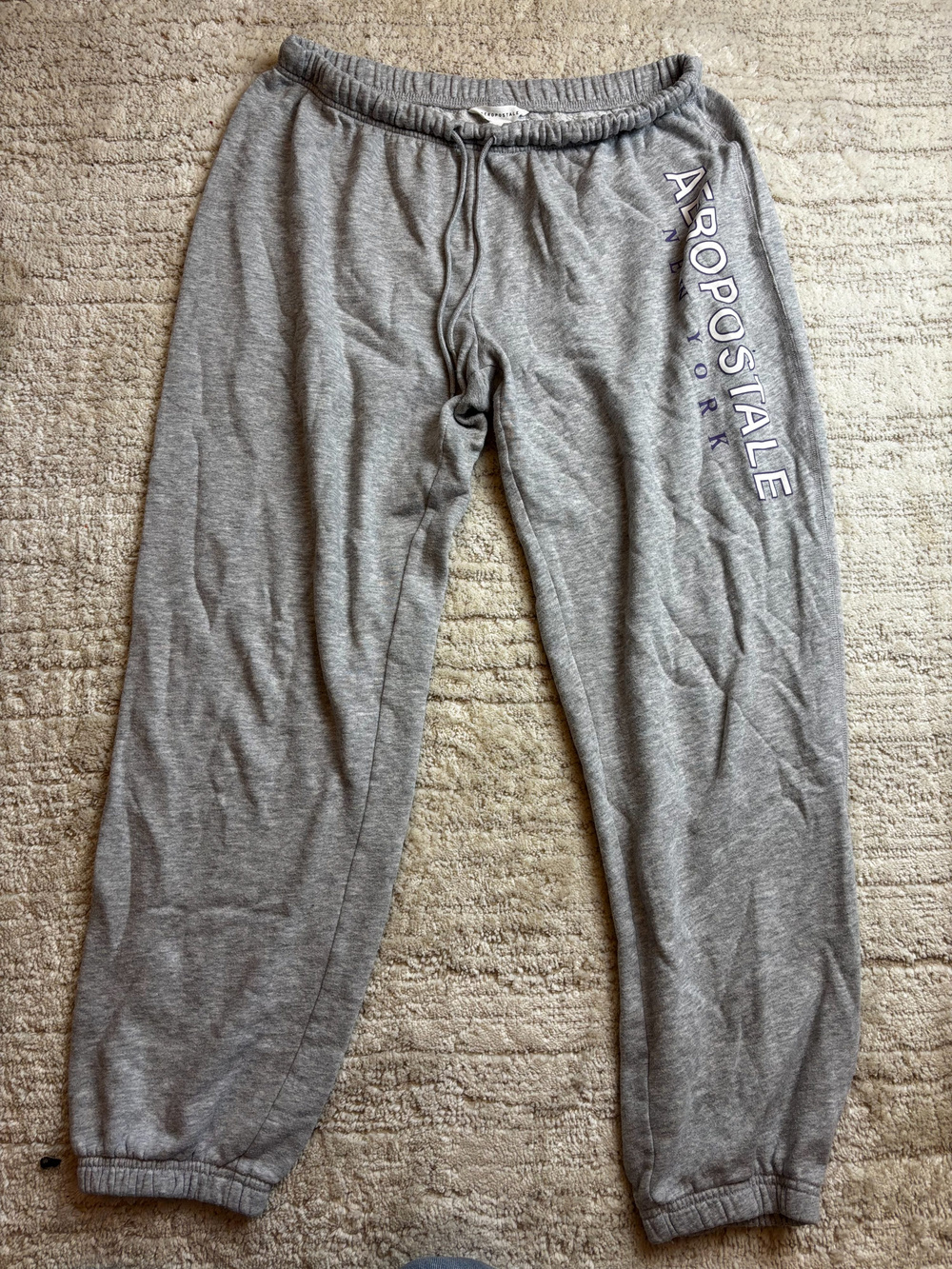Aeropostale Gray Fleece Sweatpants Joggers Size L